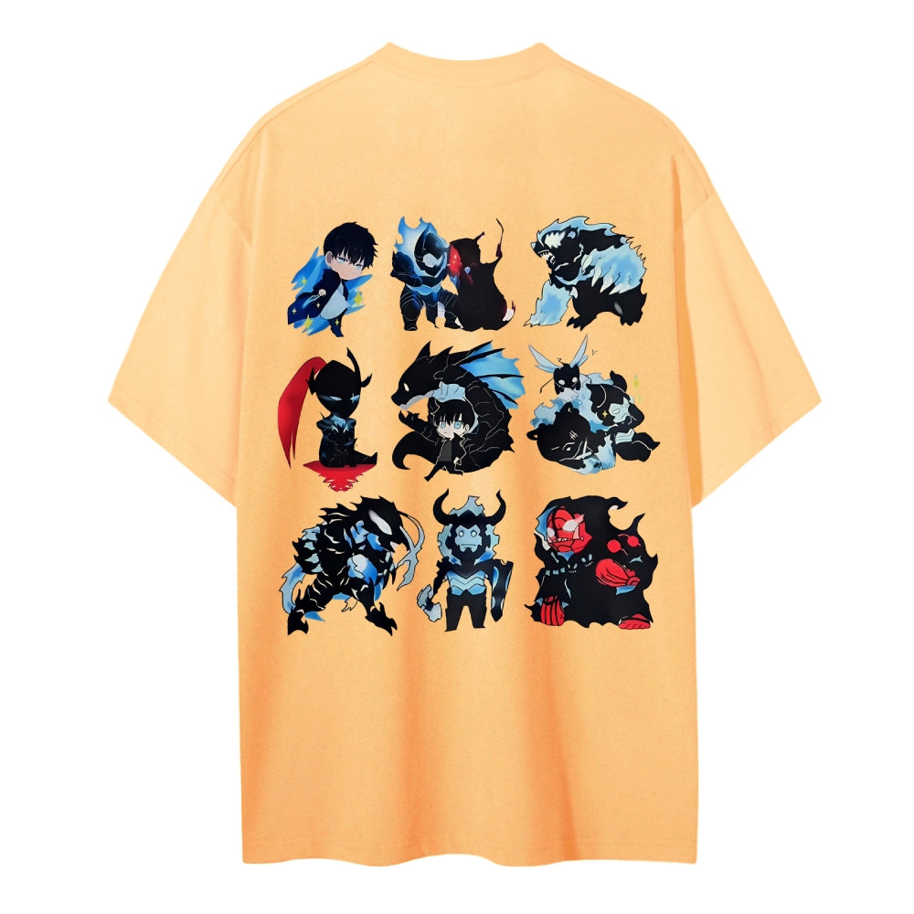 SOLOLEVELING Cotton Unisex Round Neck Anime T-Shirt