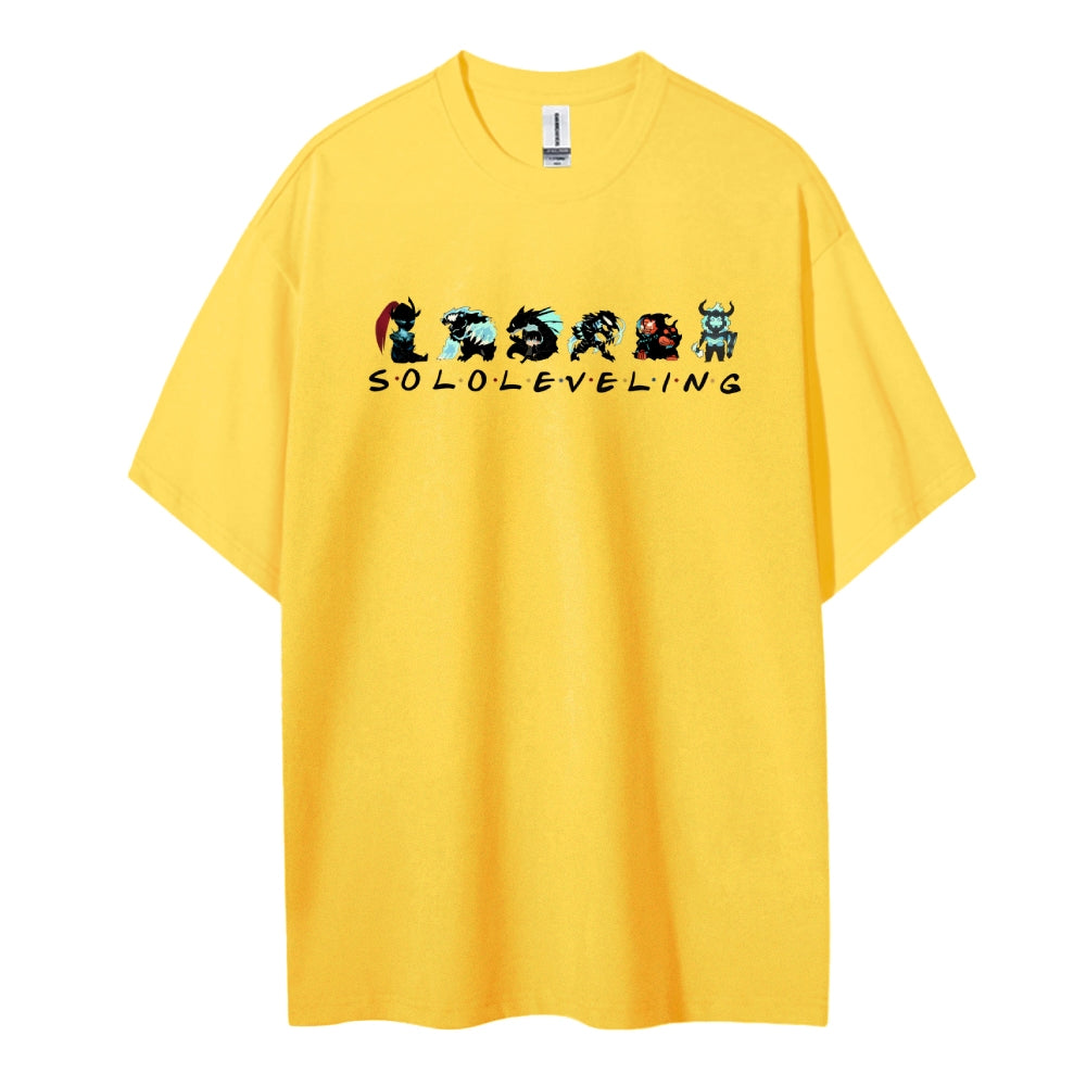 SOLOLEVELING Cotton Unisex Round Neck Anime T-Shirt