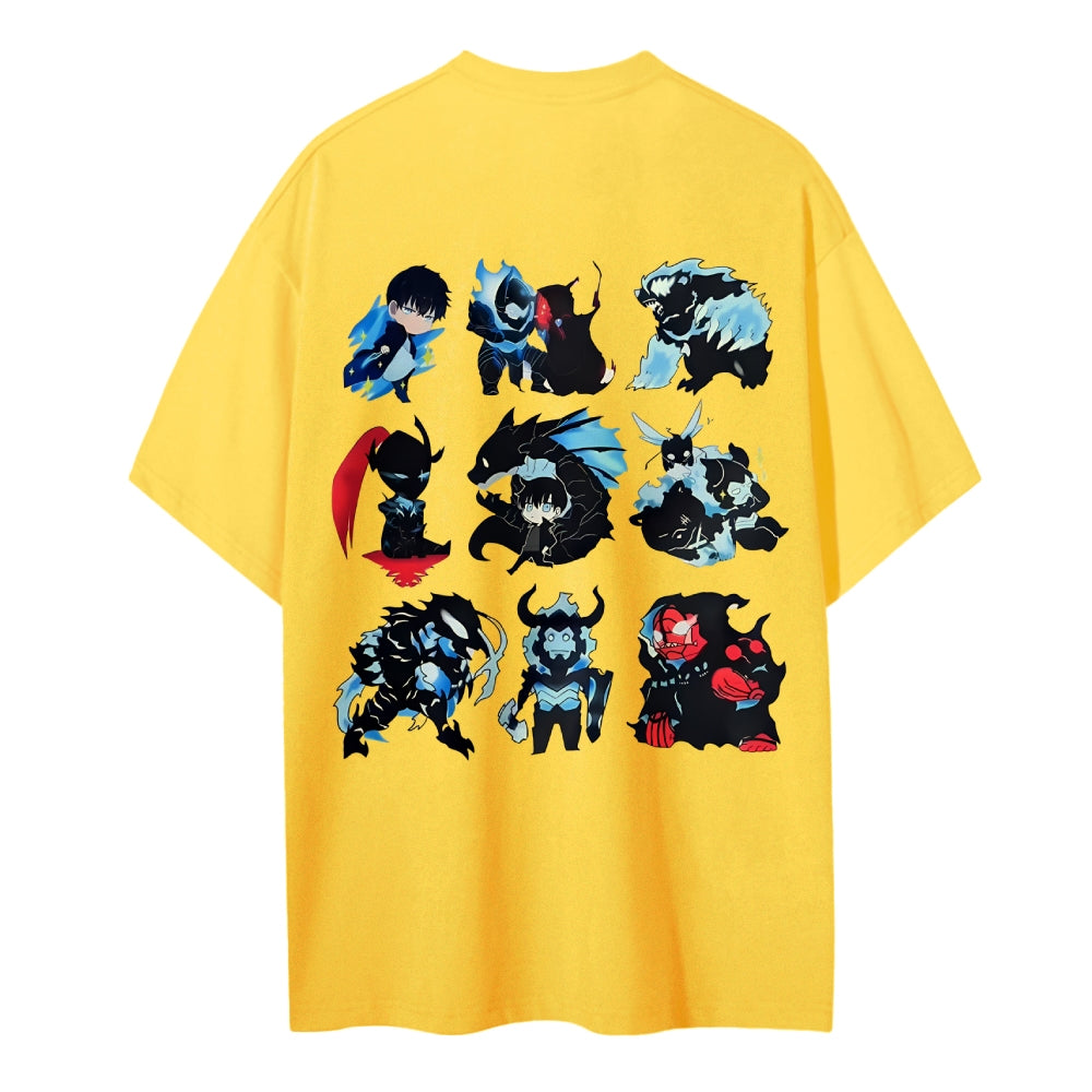 SOLOLEVELING Cotton Unisex Round Neck Anime T-Shirt