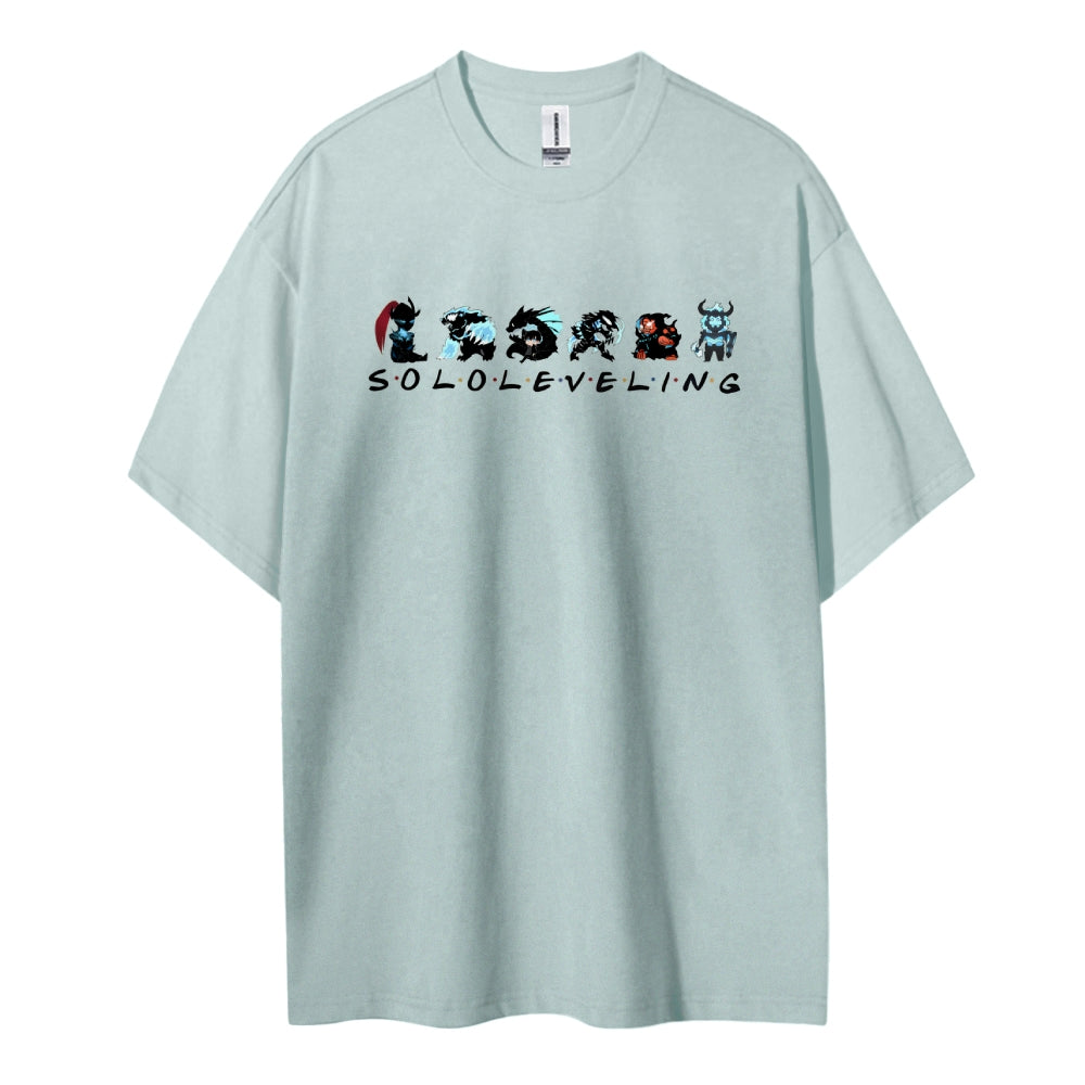 SOLOLEVELING Cotton Unisex Round Neck Anime T-Shirt