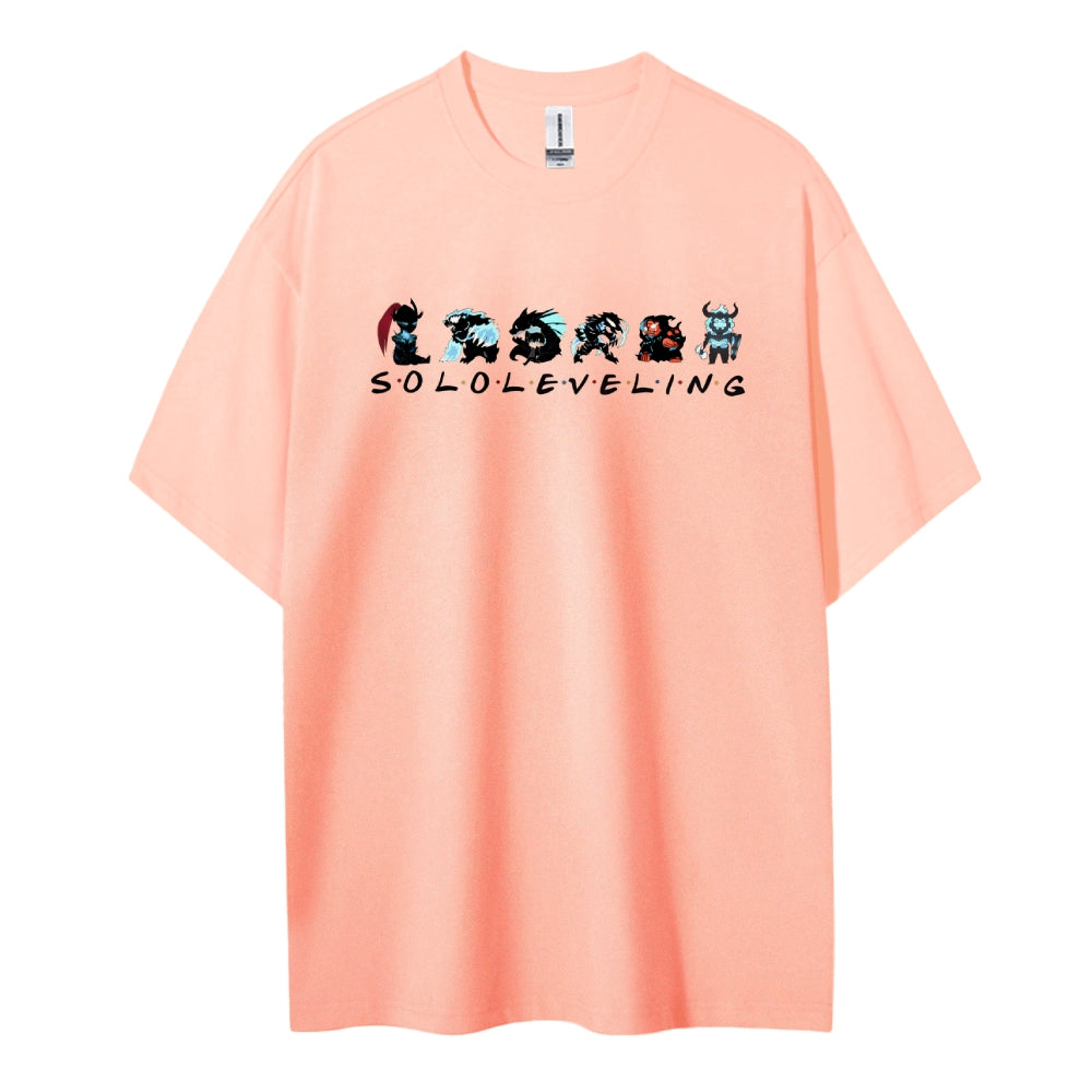 SOLOLEVELING Cotton Unisex Round Neck Anime T-Shirt