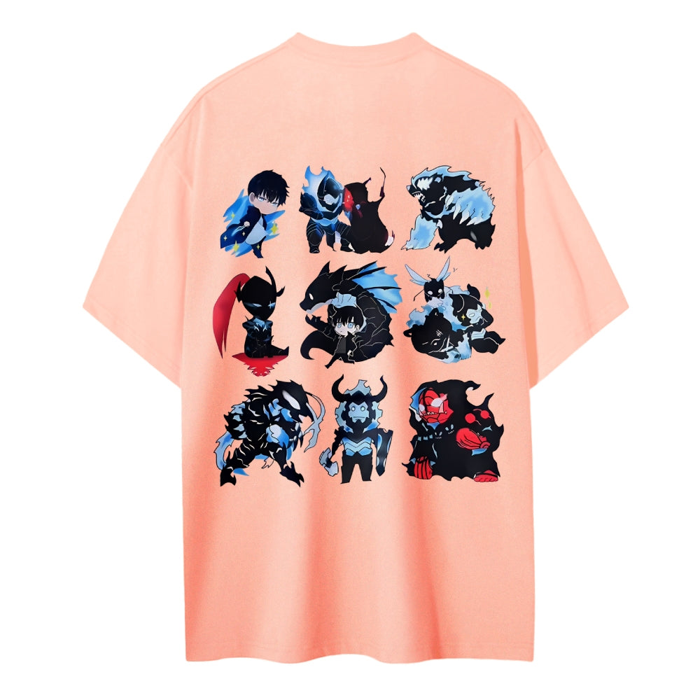SOLOLEVELING Cotton Unisex Round Neck Anime T-Shirt