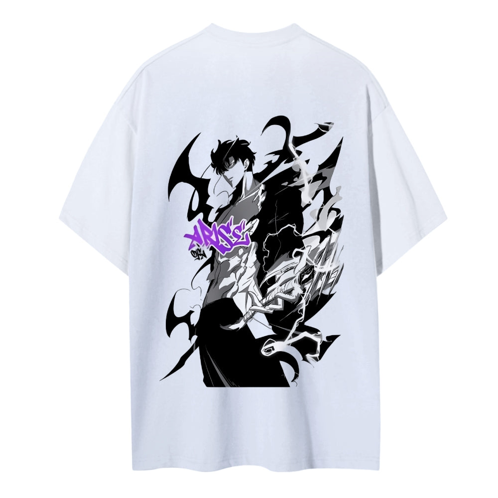 SOLOLEVELING Cotton Unisex Round Neck Anime T-Shirt