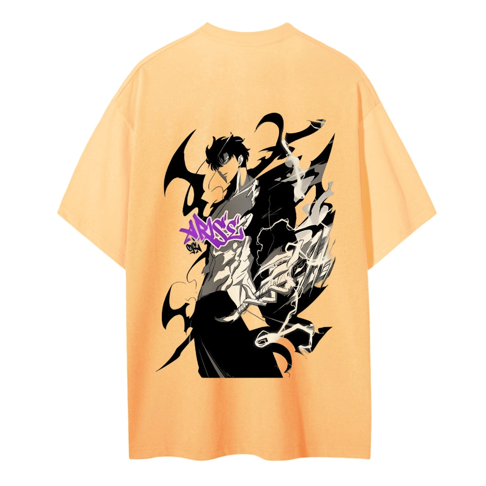 SOLOLEVELING Cotton Unisex Round Neck Anime T-Shirt