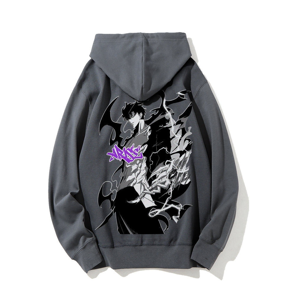 SOLOLEVELING pure cotton unisex patterned fashionable hoodie