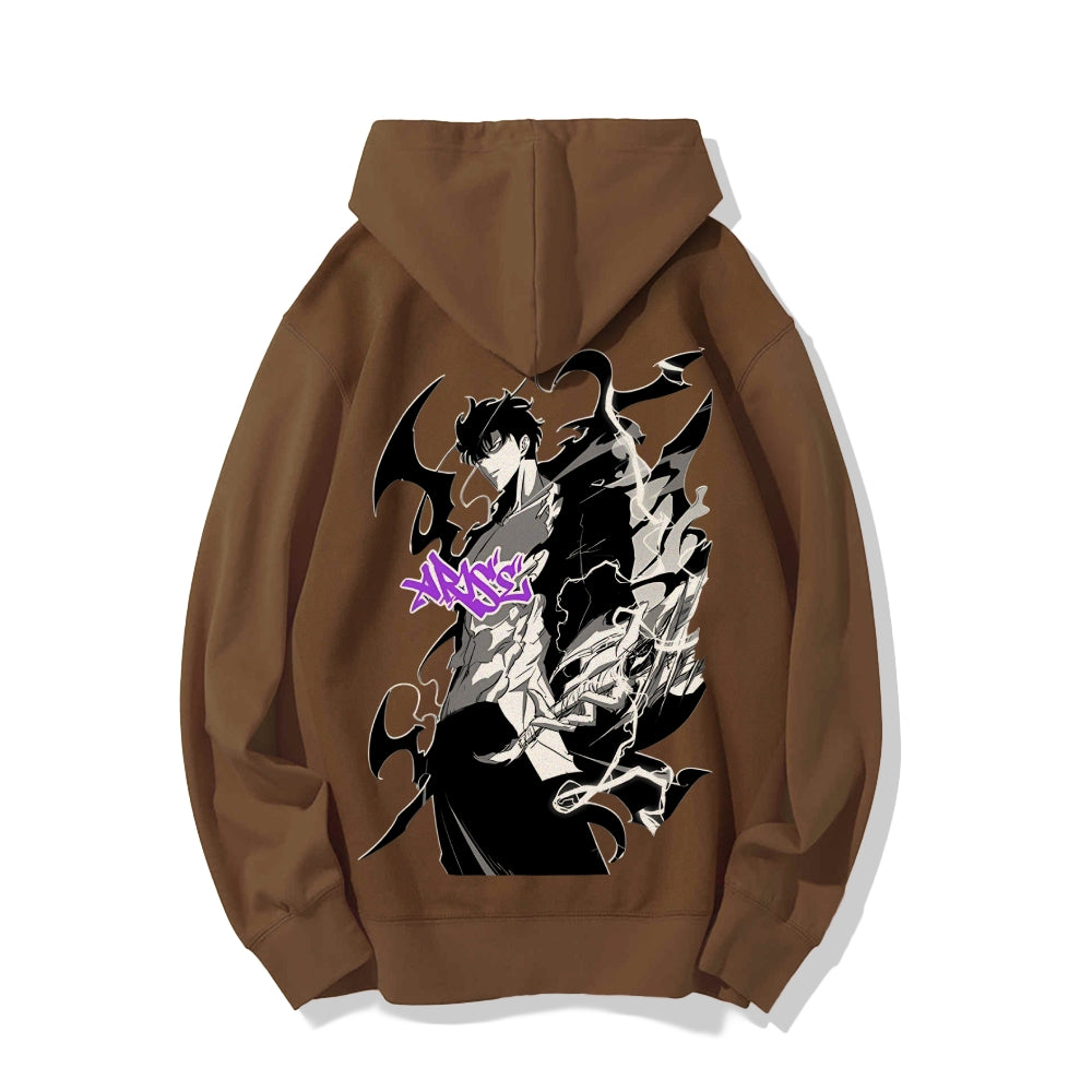 SOLOLEVELING pure cotton unisex patterned fashionable hoodie