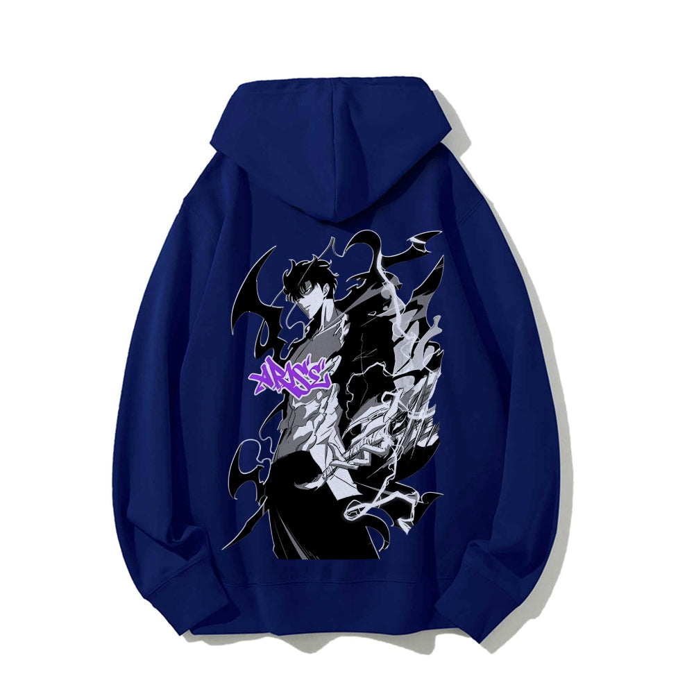 SOLOLEVELING pure cotton unisex patterned fashionable hoodie