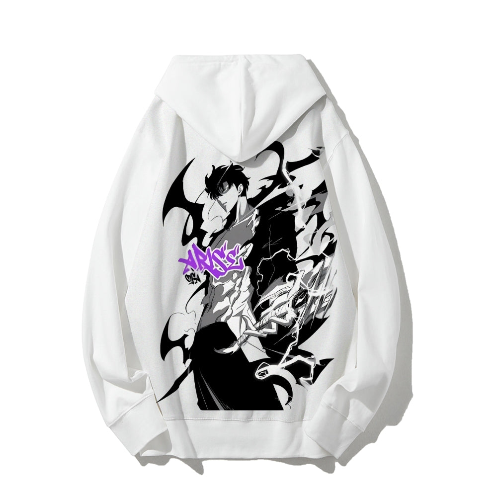 SOLOLEVELING pure cotton unisex patterned fashionable hoodie