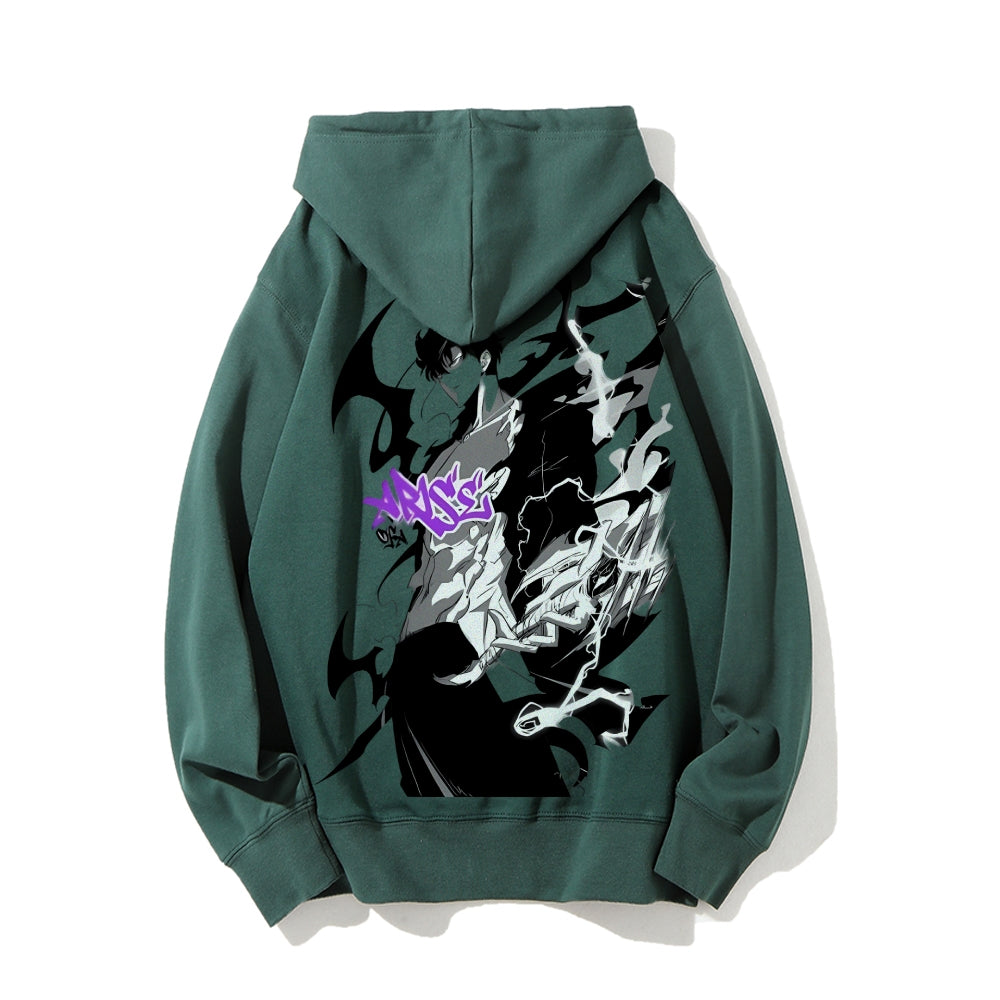 SOLOLEVELING pure cotton unisex patterned fashionable hoodie