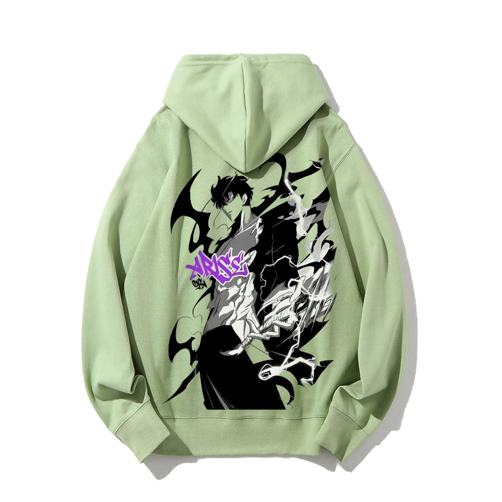 SOLOLEVELING pure cotton unisex patterned fashionable hoodie
