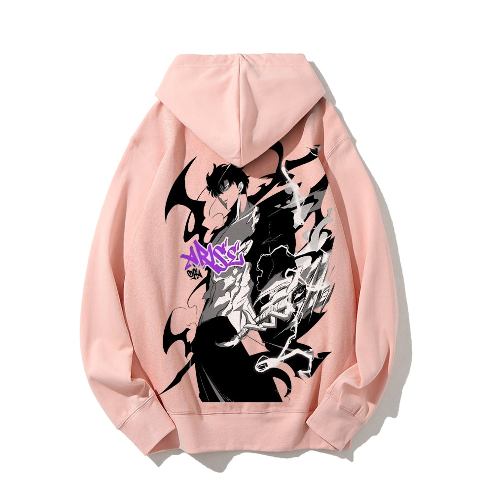 SOLOLEVELING pure cotton unisex patterned fashionable hoodie
