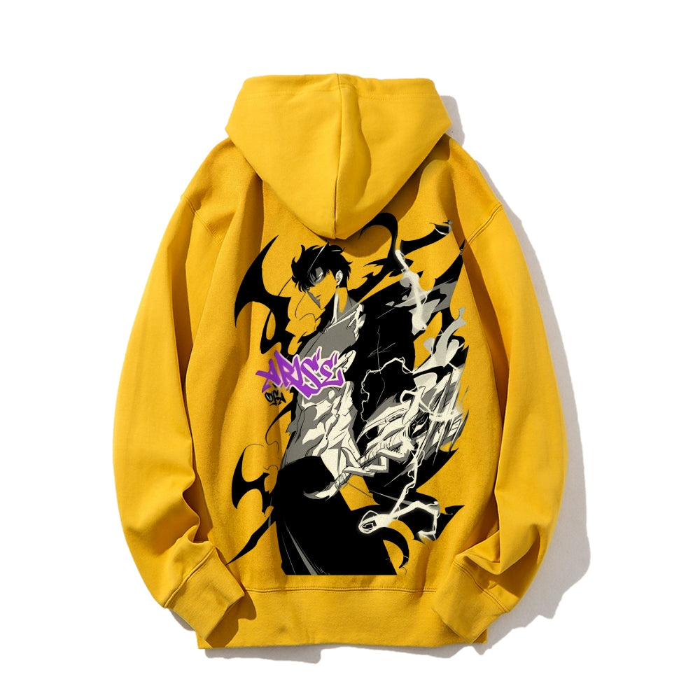 SOLOLEVELING pure cotton unisex patterned fashionable hoodie