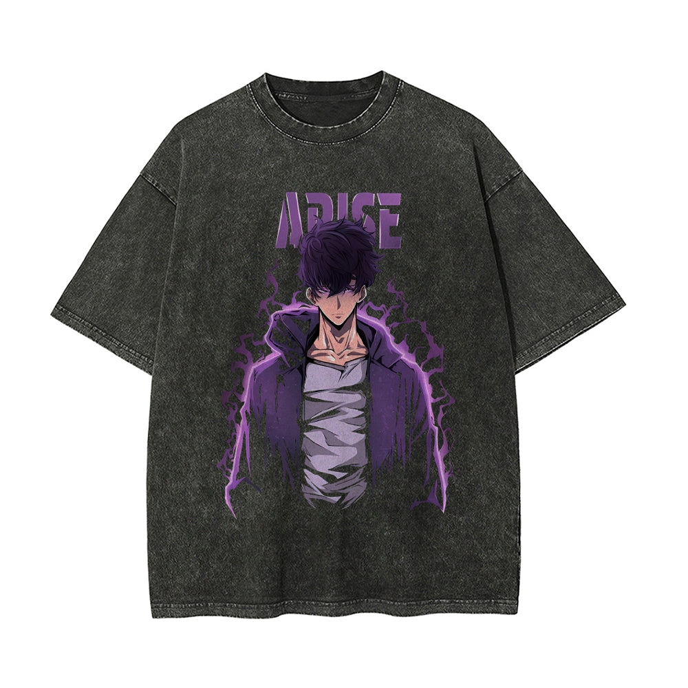 Vintage Oversized T-Shirt solo leveling