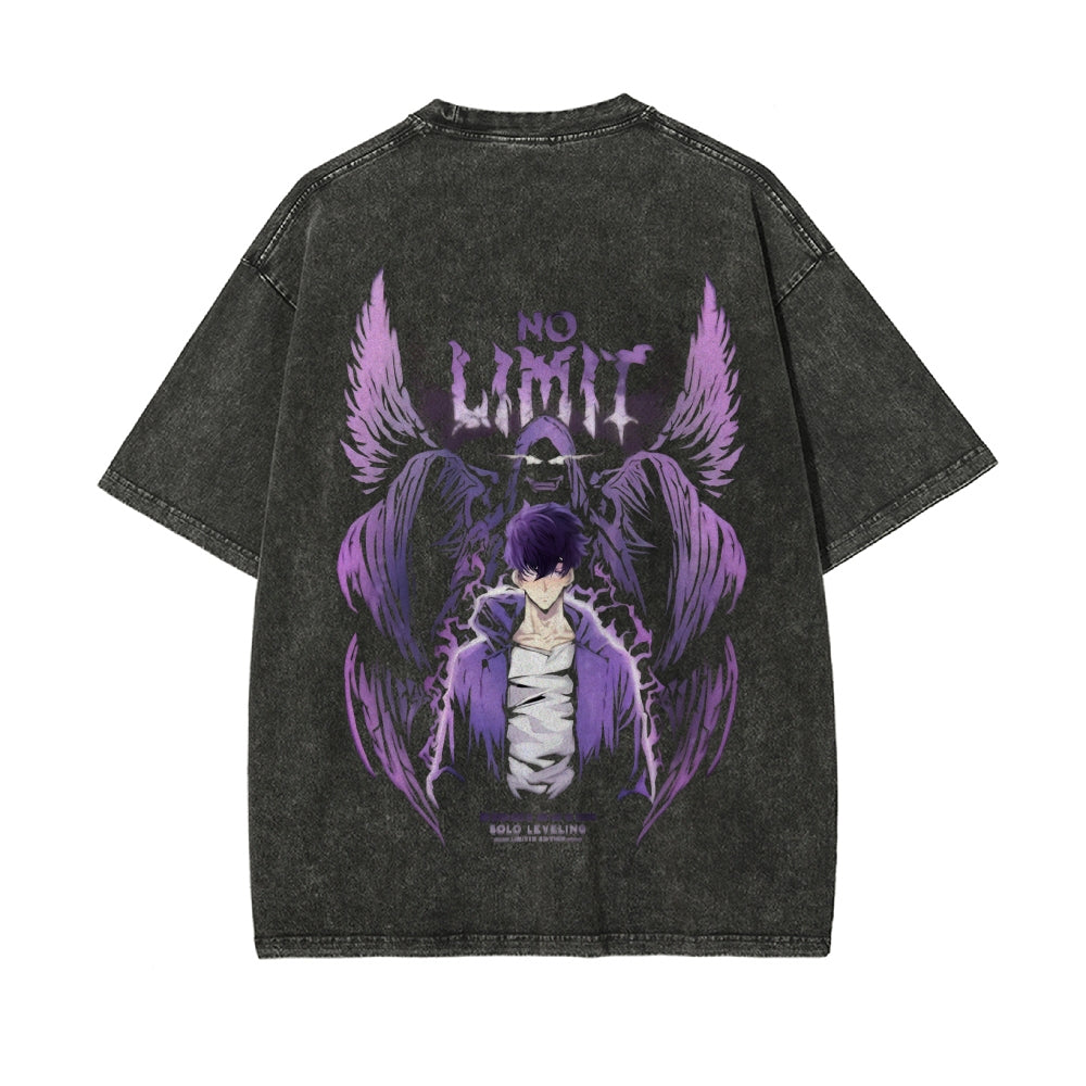 Vintage Oversized T-Shirt solo leveling