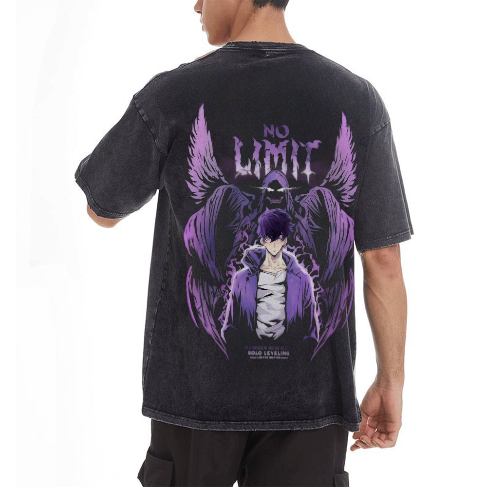 Vintage Oversized T-Shirt solo leveling