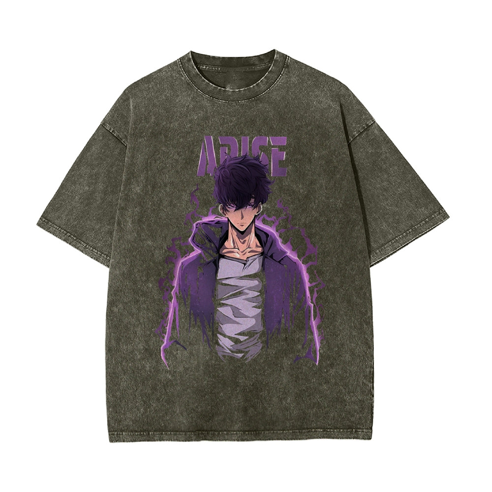 Vintage Oversized T-Shirt solo leveling