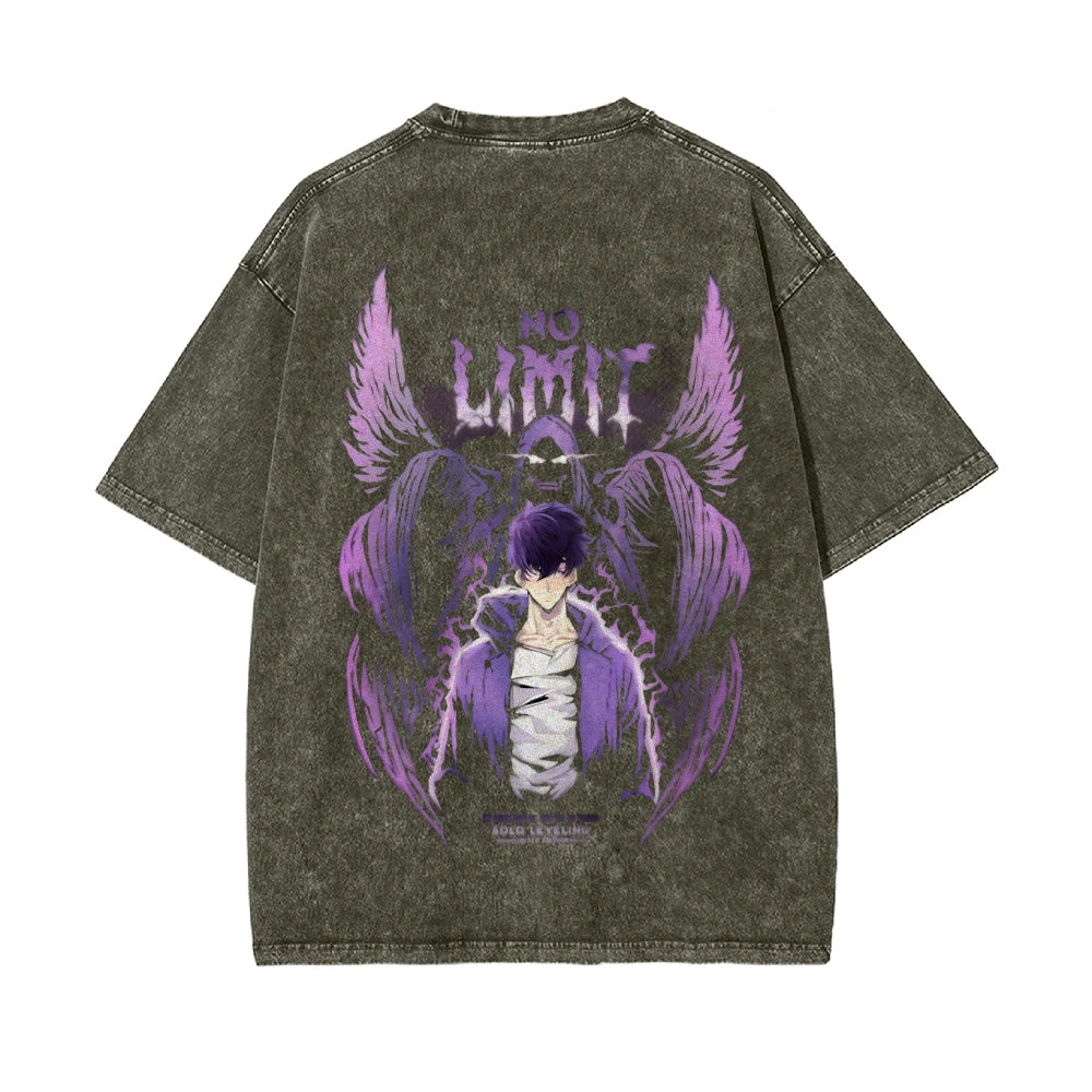Vintage Oversized T-Shirt solo leveling