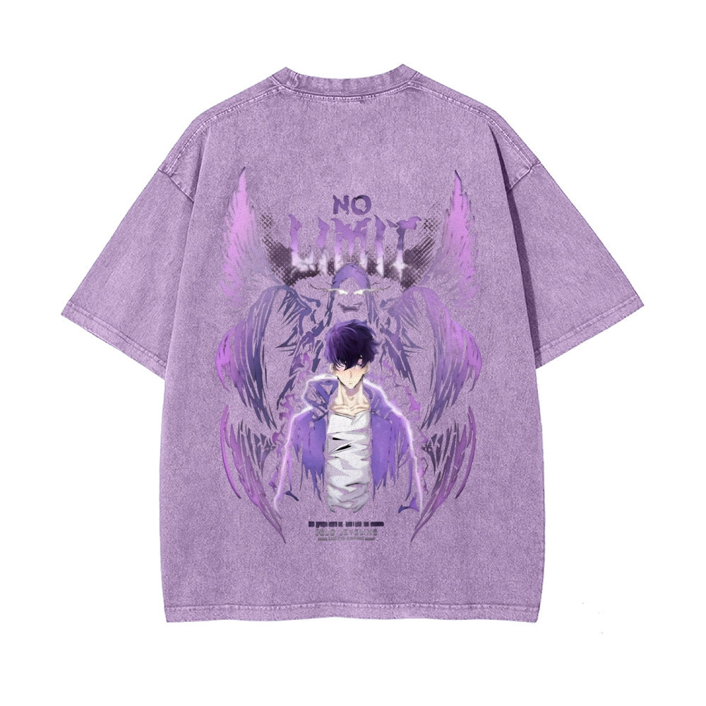 Vintage Oversized T-Shirt solo leveling