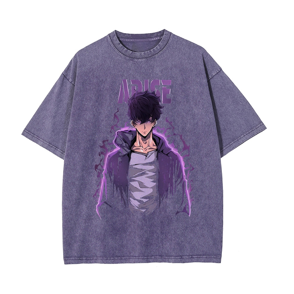 Vintage Oversized T-Shirt solo leveling