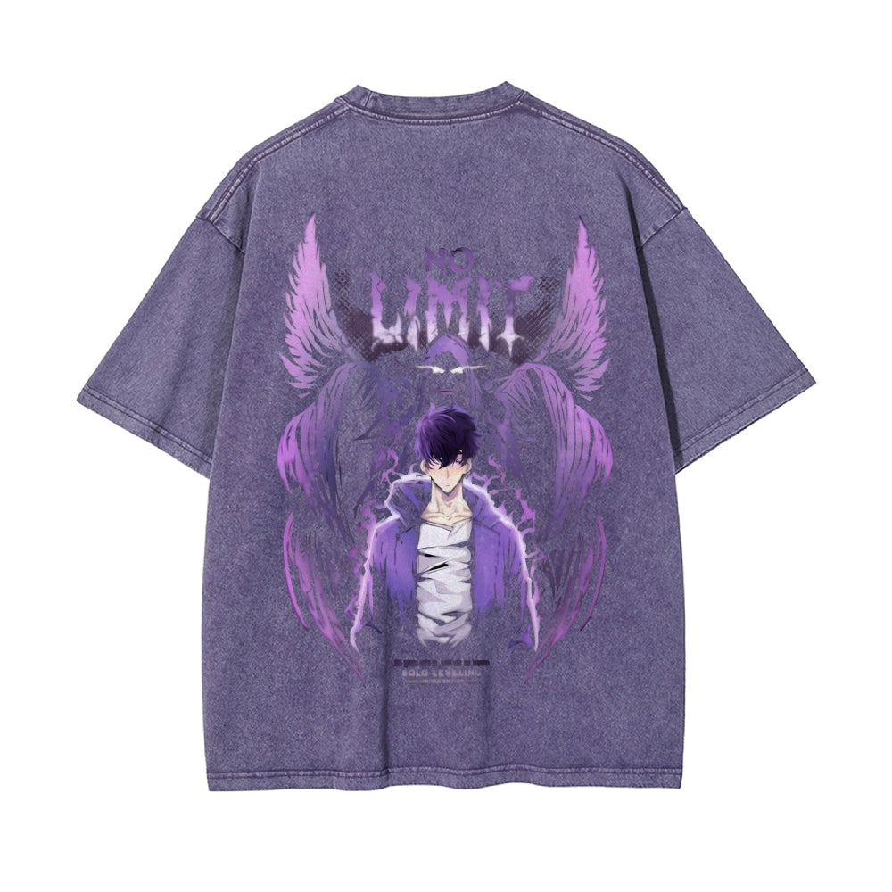 Vintage Oversized T-Shirt solo leveling