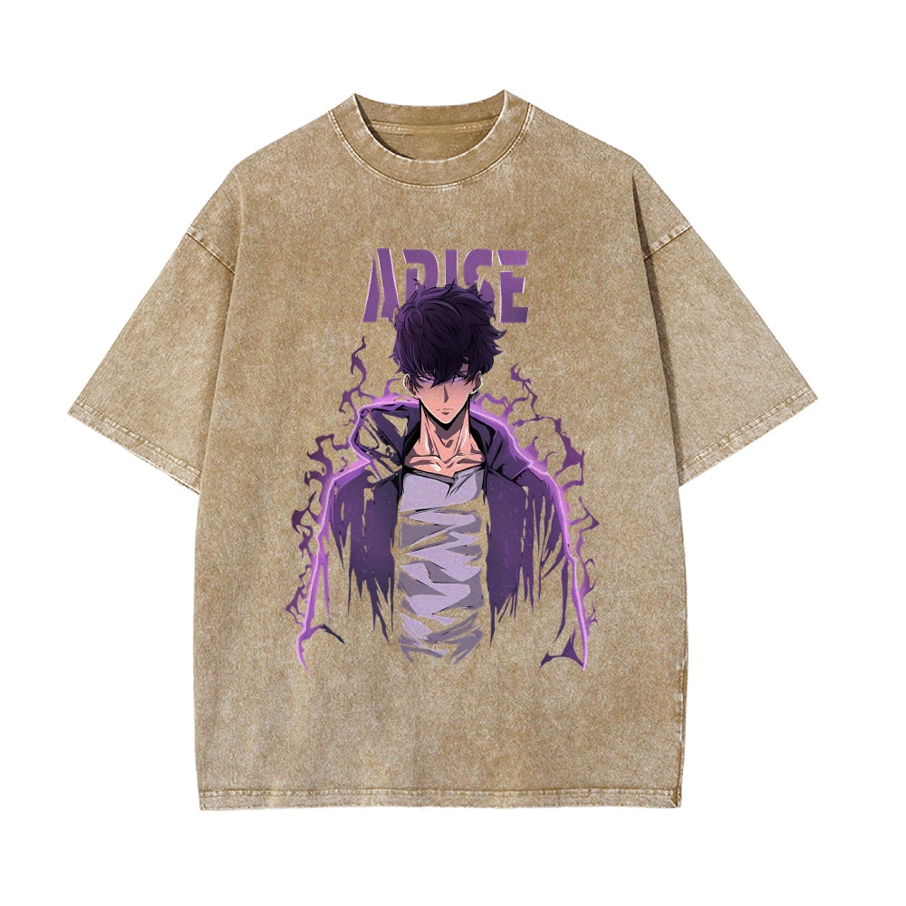 Vintage Oversized T-Shirt solo leveling