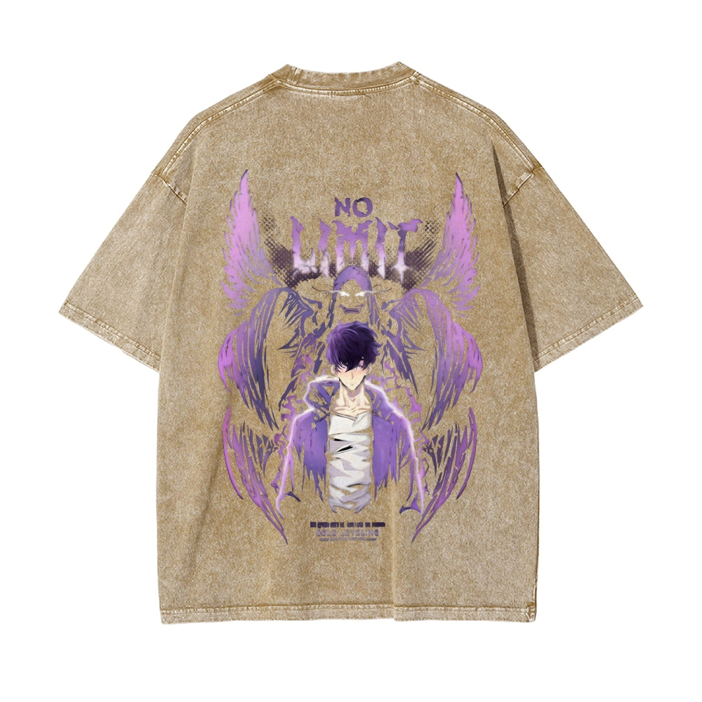 Vintage Oversized T-Shirt solo leveling
