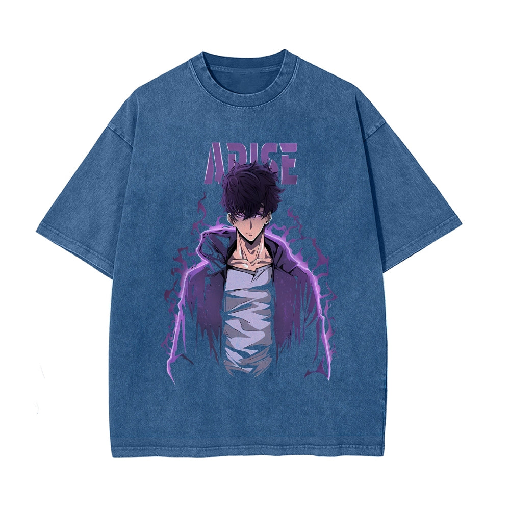 Vintage Oversized T-Shirt solo leveling