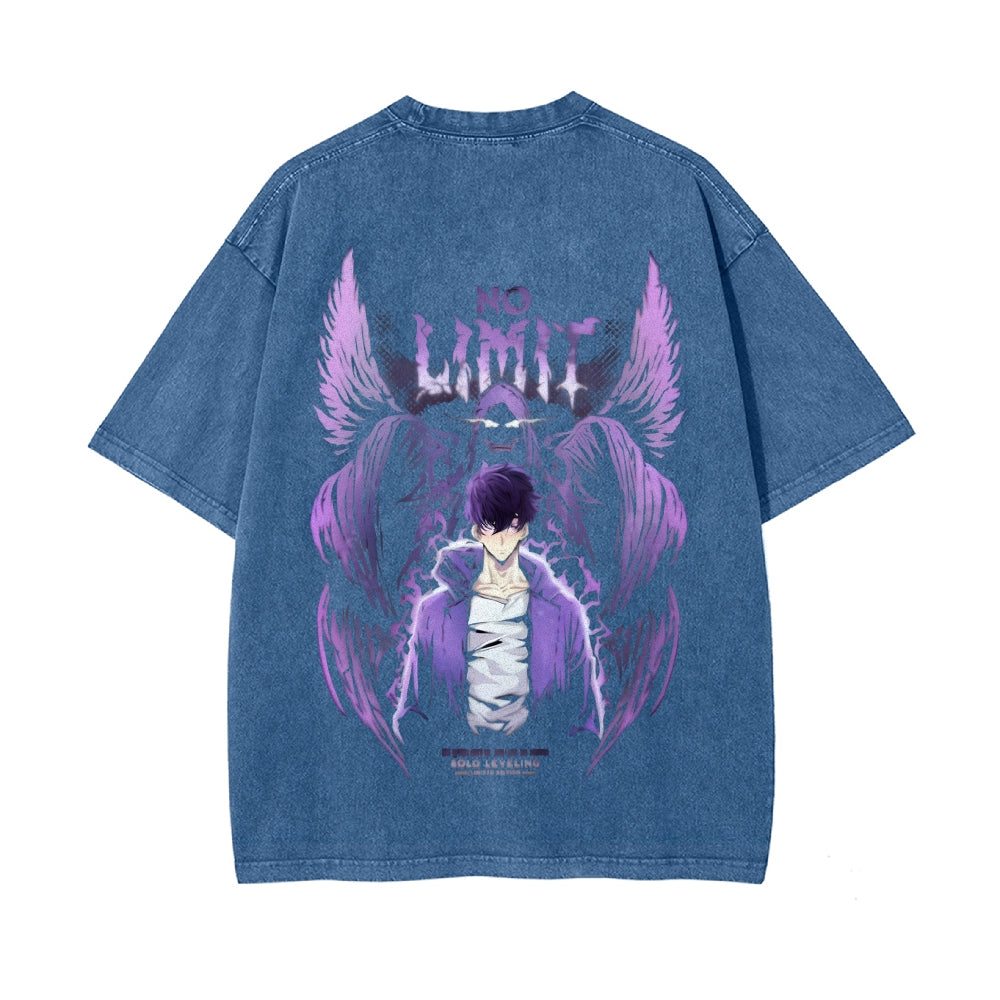 Vintage Oversized T-Shirt solo leveling