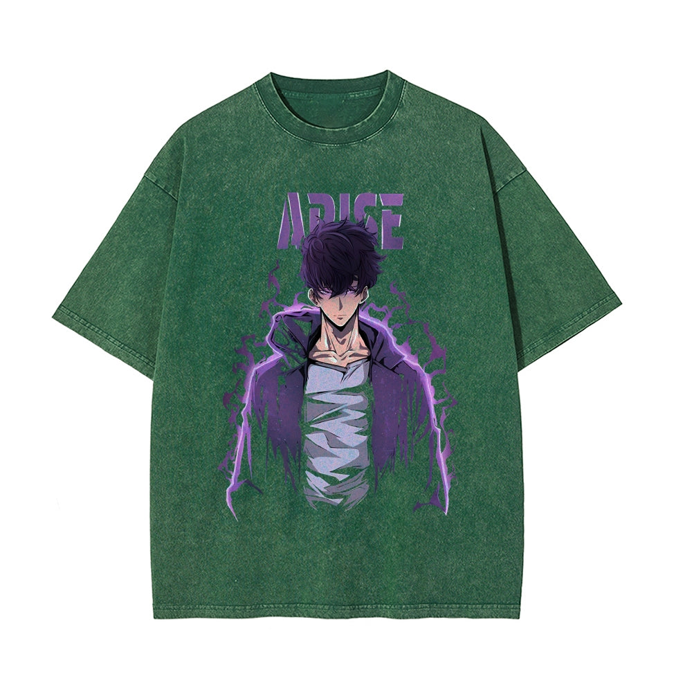 Vintage Oversized T-Shirt solo leveling