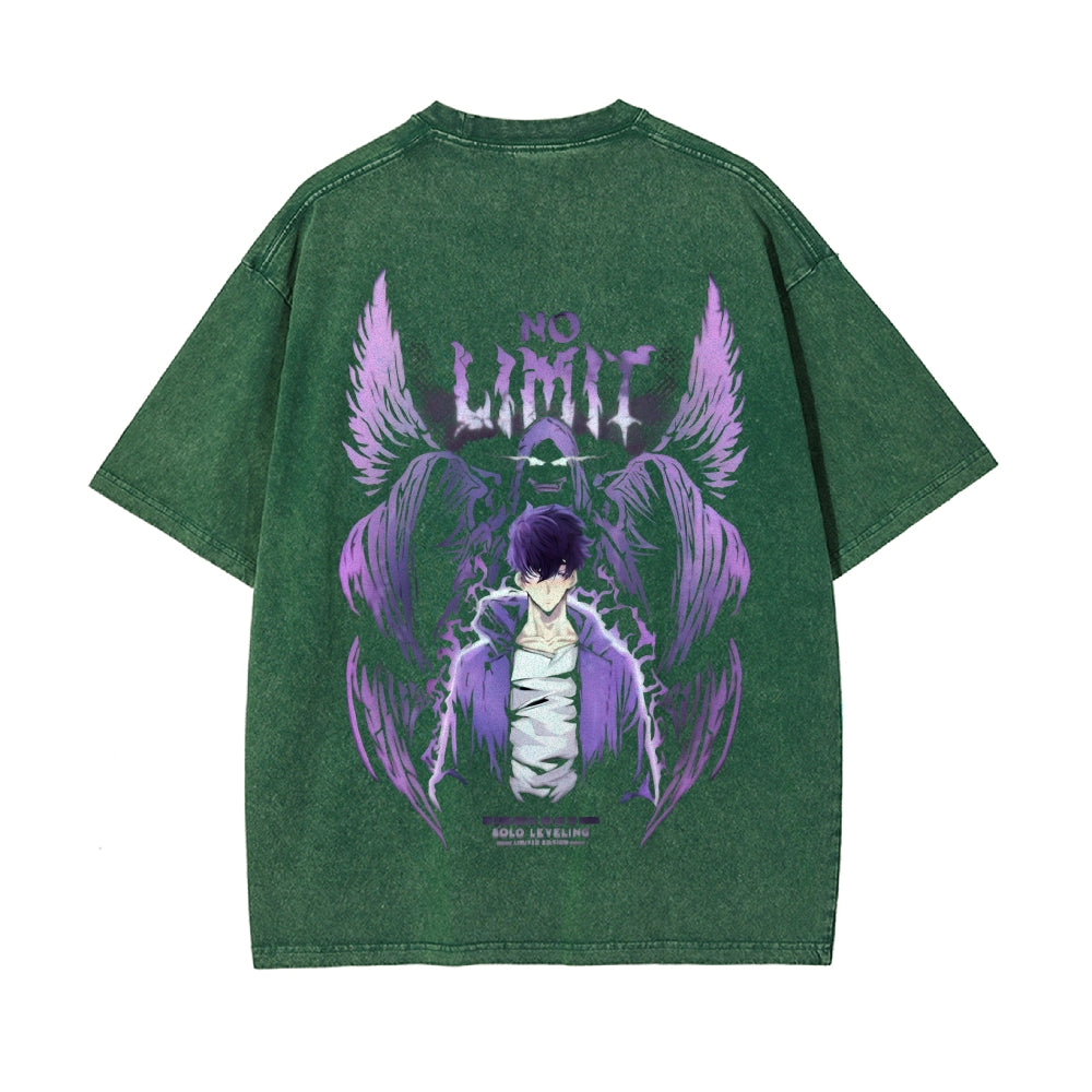 Vintage Oversized T-Shirt solo leveling