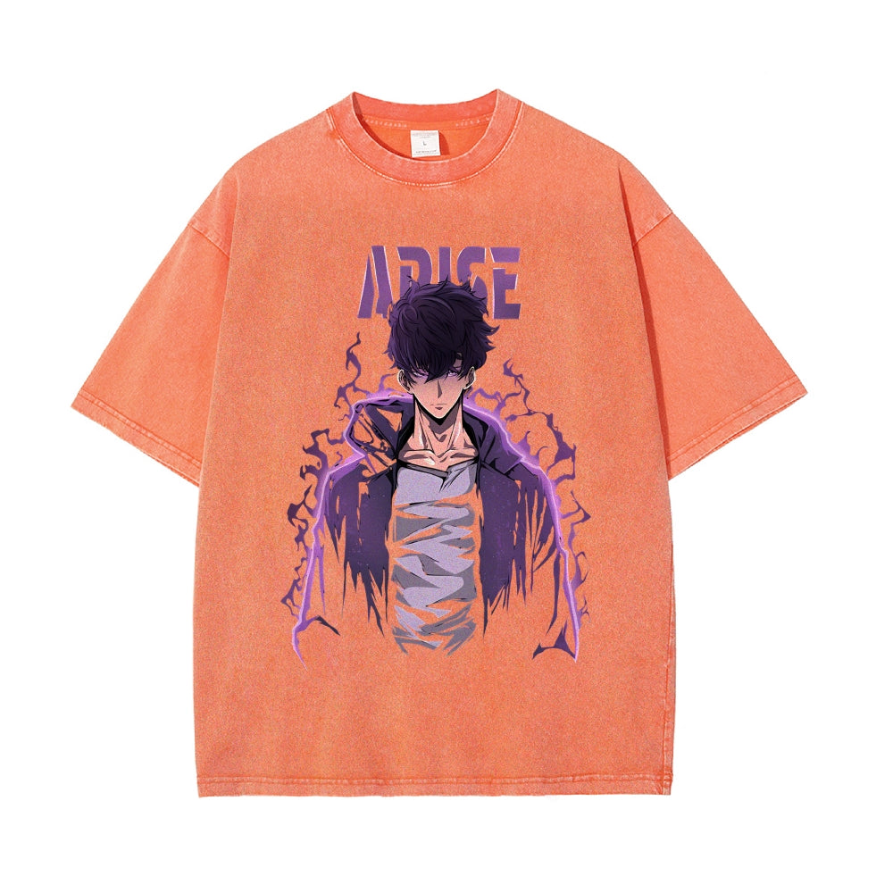 Vintage Oversized T-Shirt solo leveling