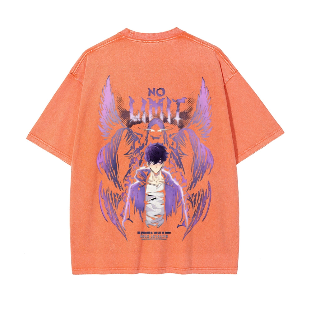 Vintage Oversized T-Shirt solo leveling