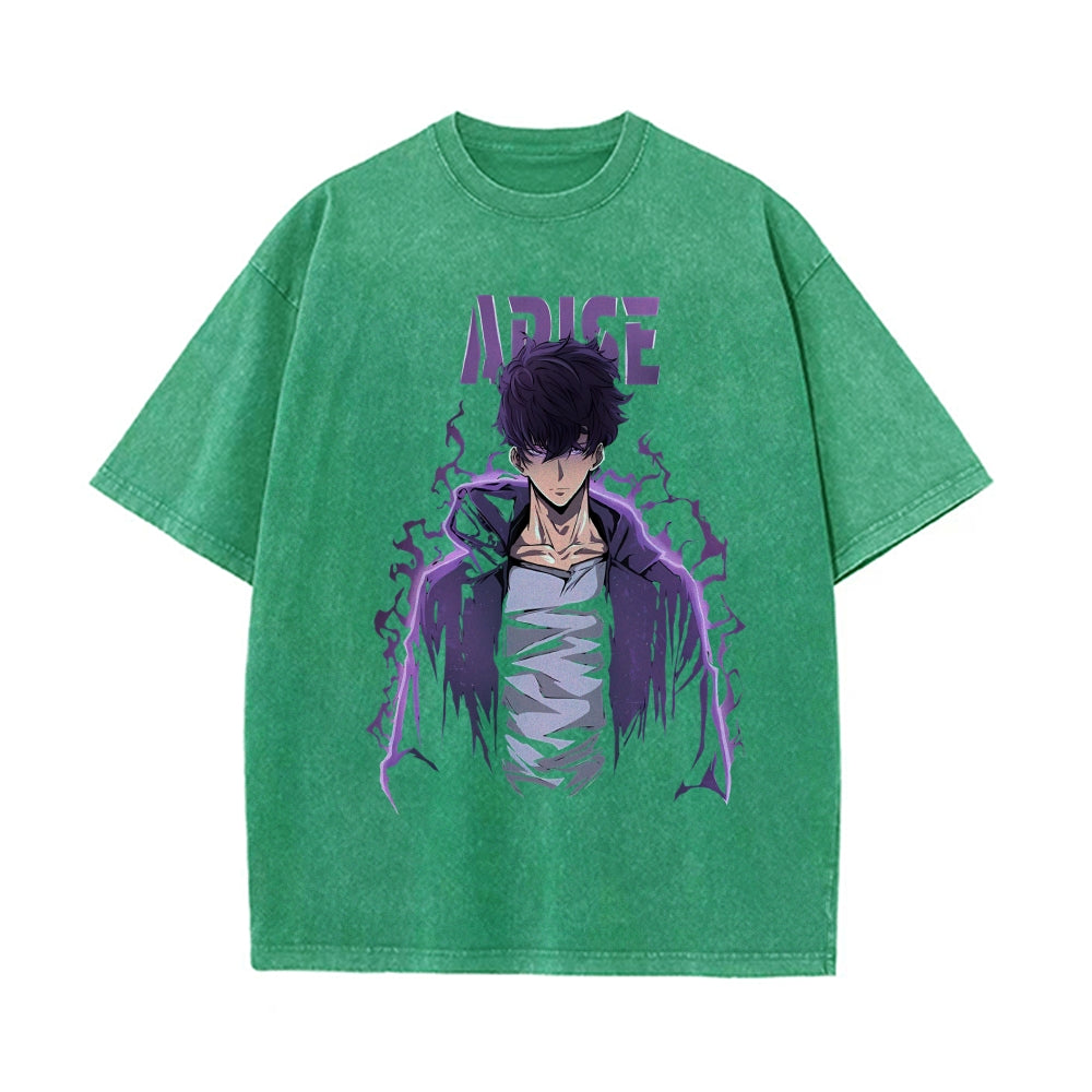 Vintage Oversized T-Shirt solo leveling