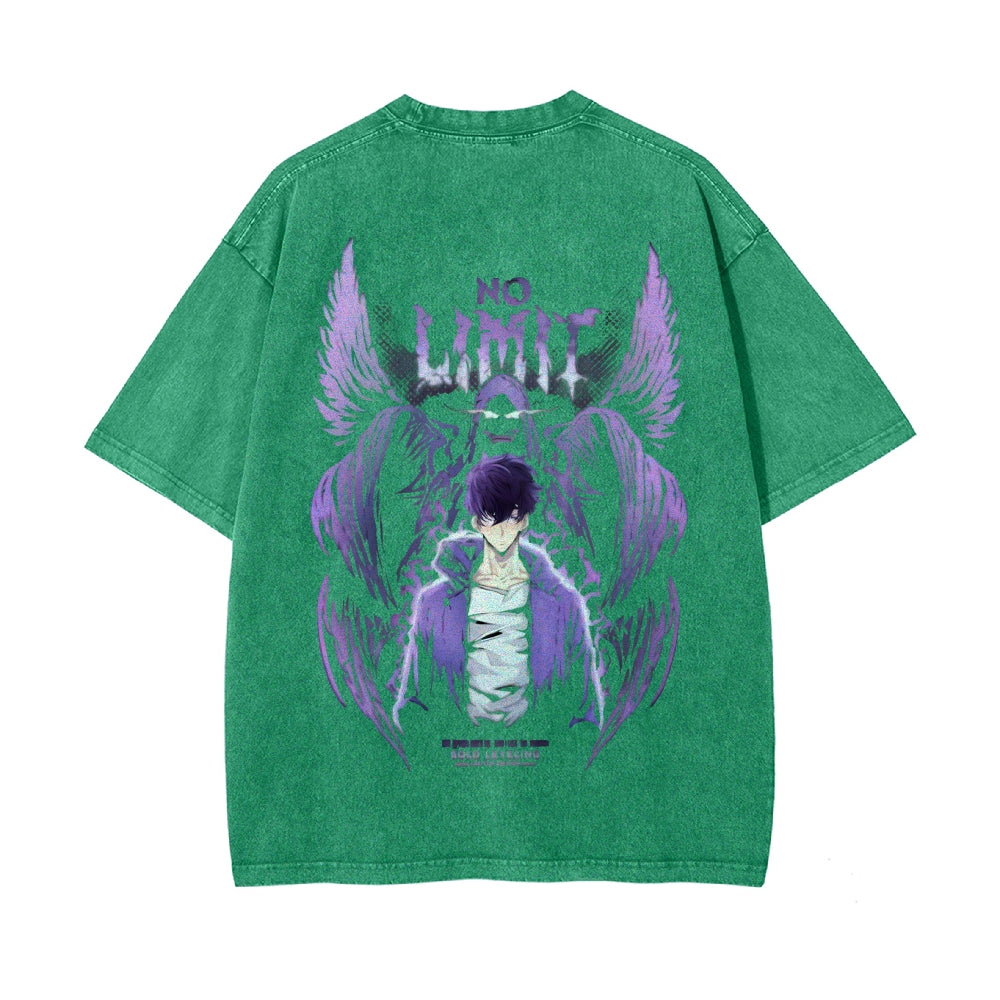Vintage Oversized T-Shirt solo leveling
