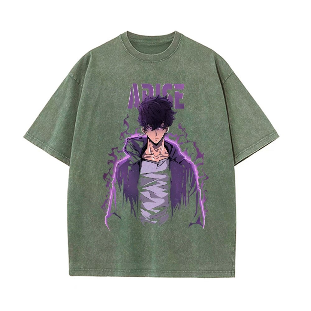 Vintage Oversized T-Shirt solo leveling