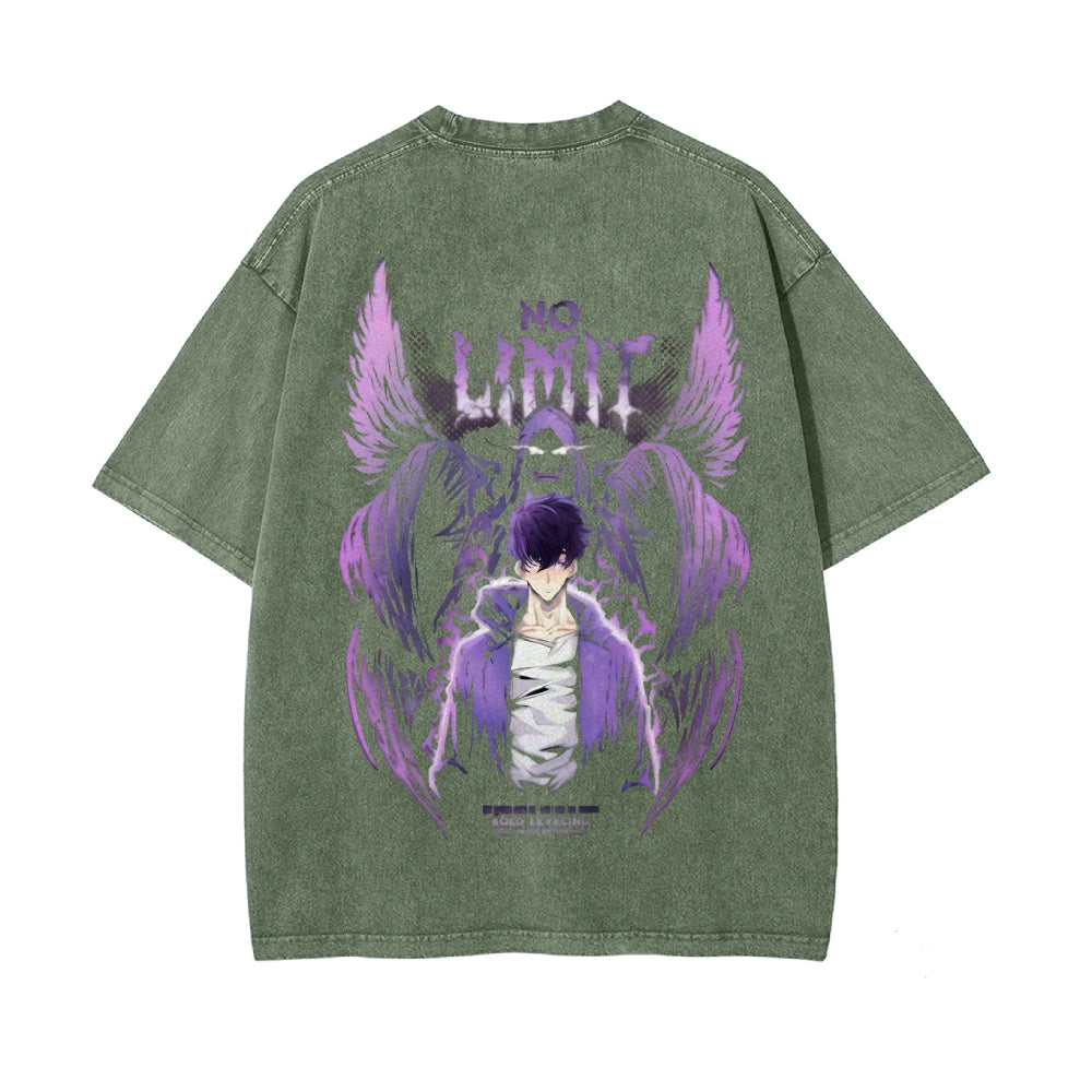 Vintage Oversized T-Shirt solo leveling