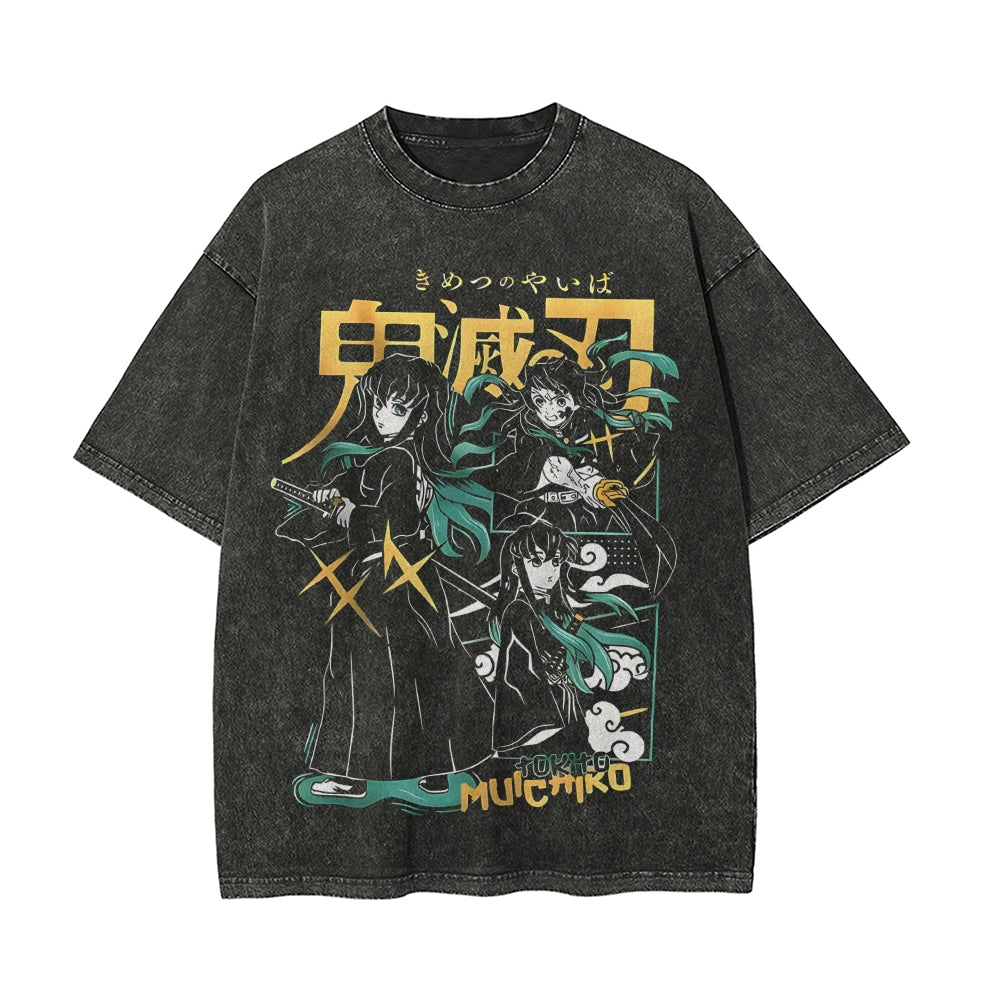 Vintage Oversized T-Shirt Demon Slayer
