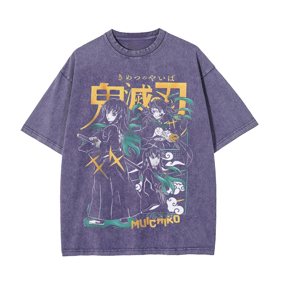Vintage Oversized T-Shirt Demon Slayer
