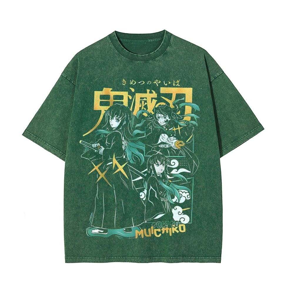 Vintage Oversized T-Shirt Demon Slayer
