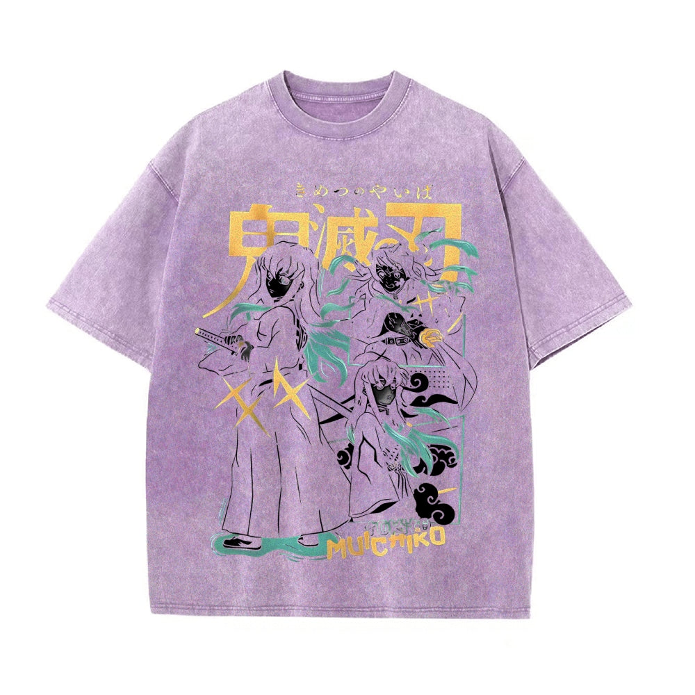 Vintage Oversized T-Shirt Demon Slayer