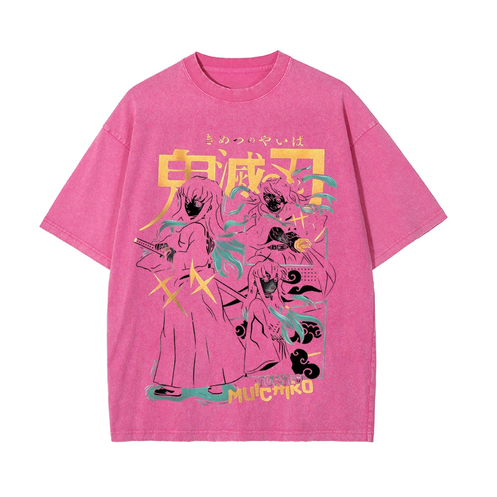 Vintage Oversized T-Shirt Demon Slayer