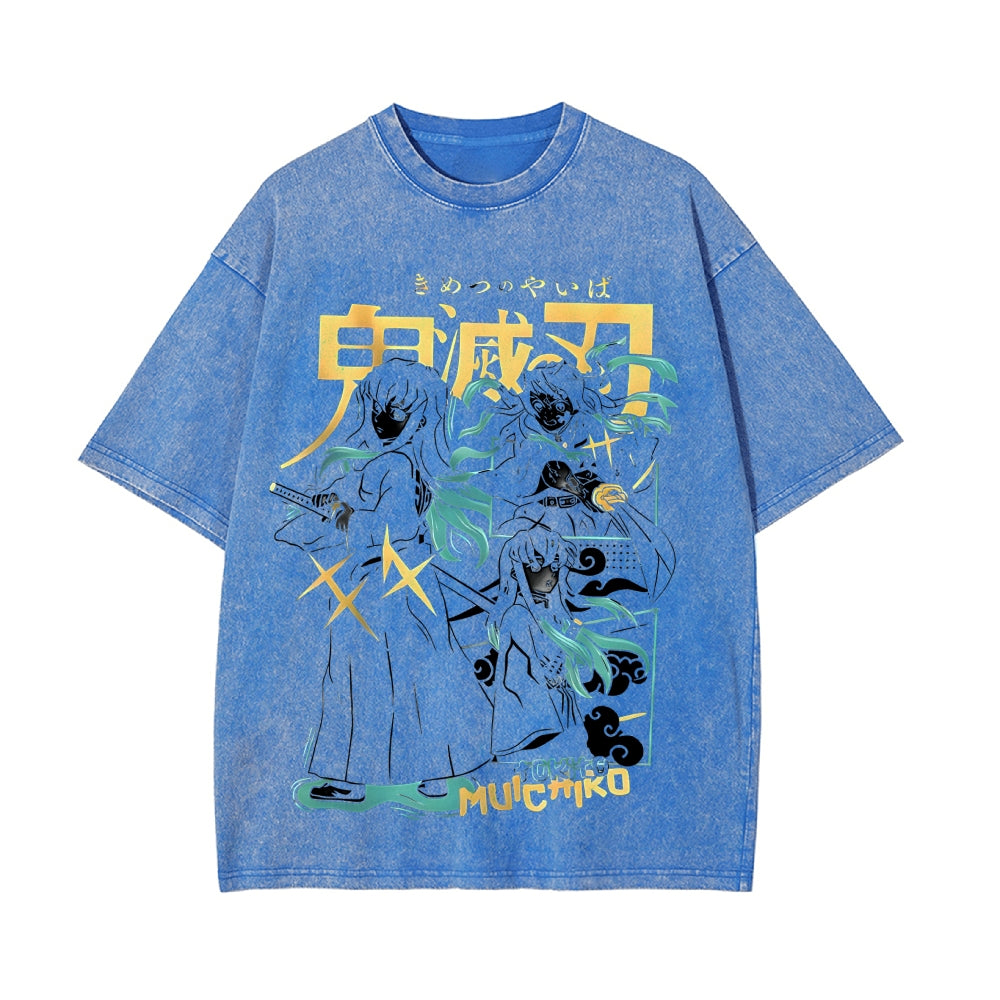 Vintage Oversized T-Shirt Demon Slayer