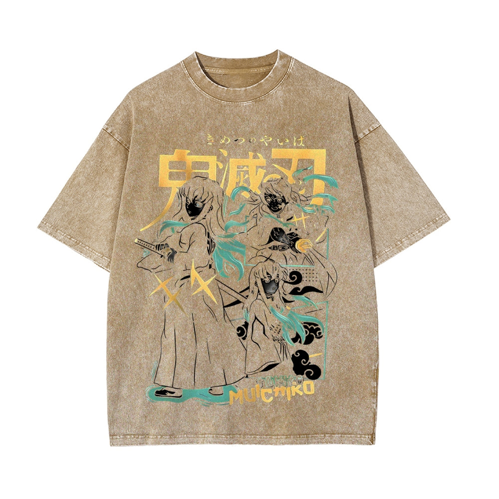 Vintage Oversized T-Shirt Demon Slayer
