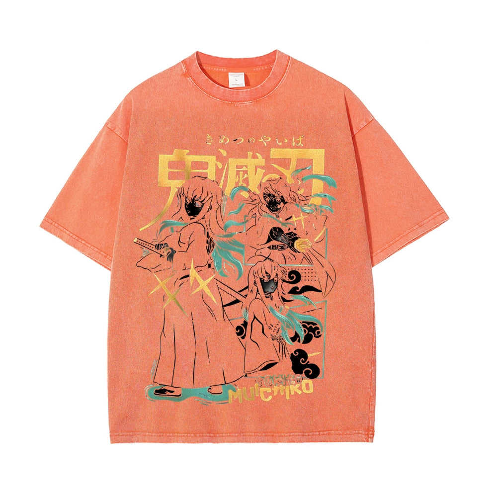 Vintage Oversized T-Shirt Demon Slayer