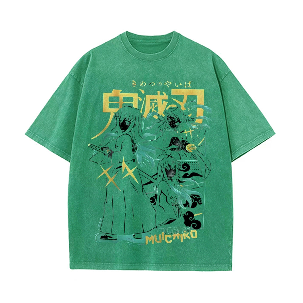 Vintage Oversized T-Shirt Demon Slayer