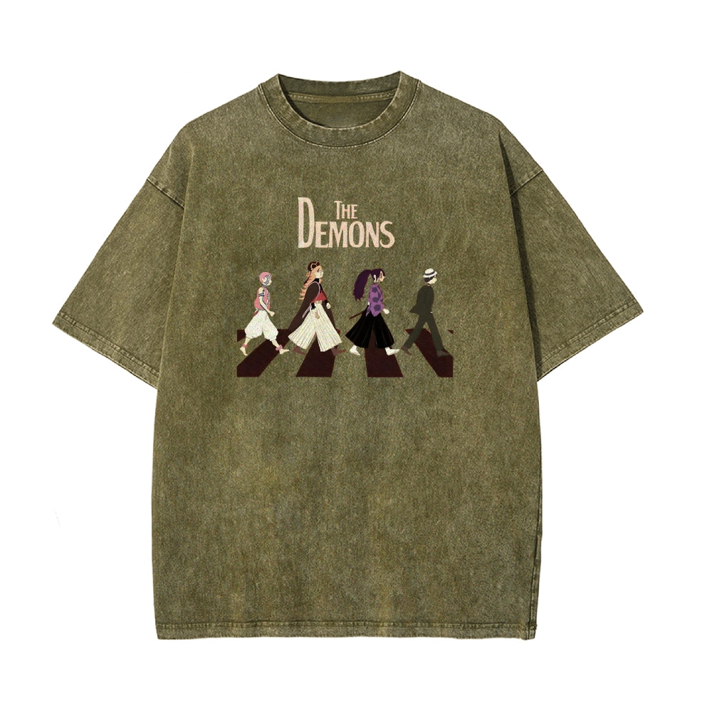 Vintage Oversized T-Shirt Demon Slayer