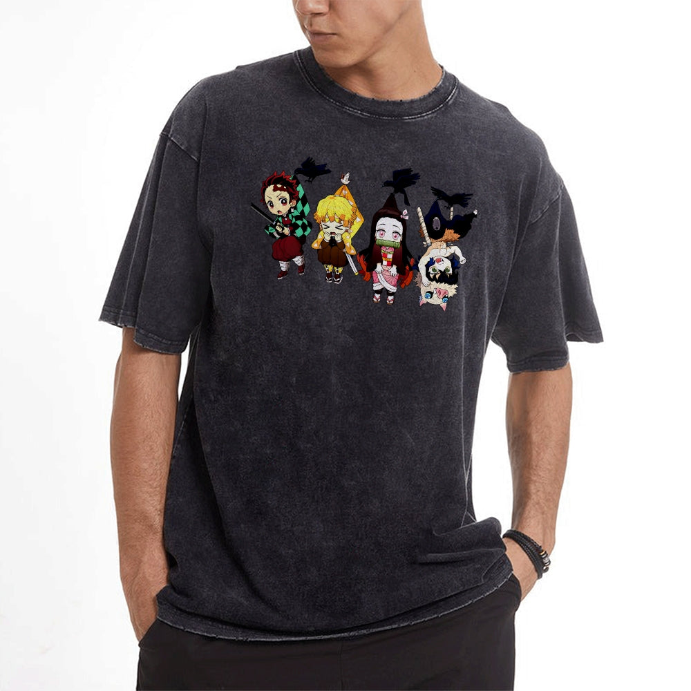 Vintage Oversized T-Shirt Demon Slayer