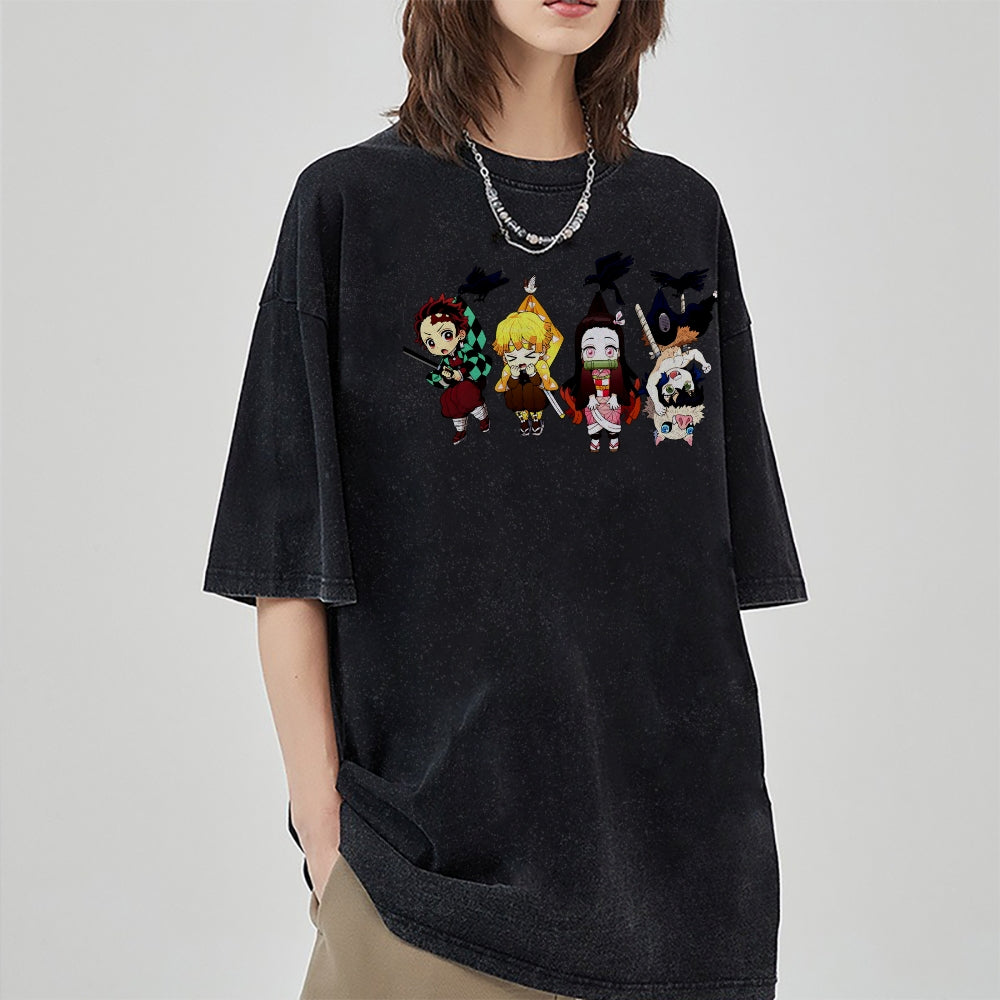 Vintage Oversized T-Shirt Demon Slayer