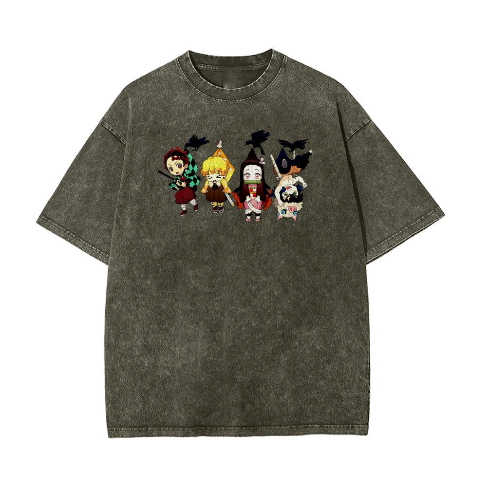 Vintage Oversized T-Shirt Demon Slayer