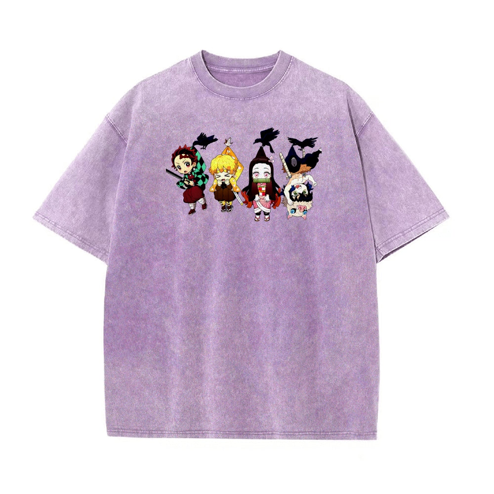 Vintage Oversized T-Shirt Demon Slayer